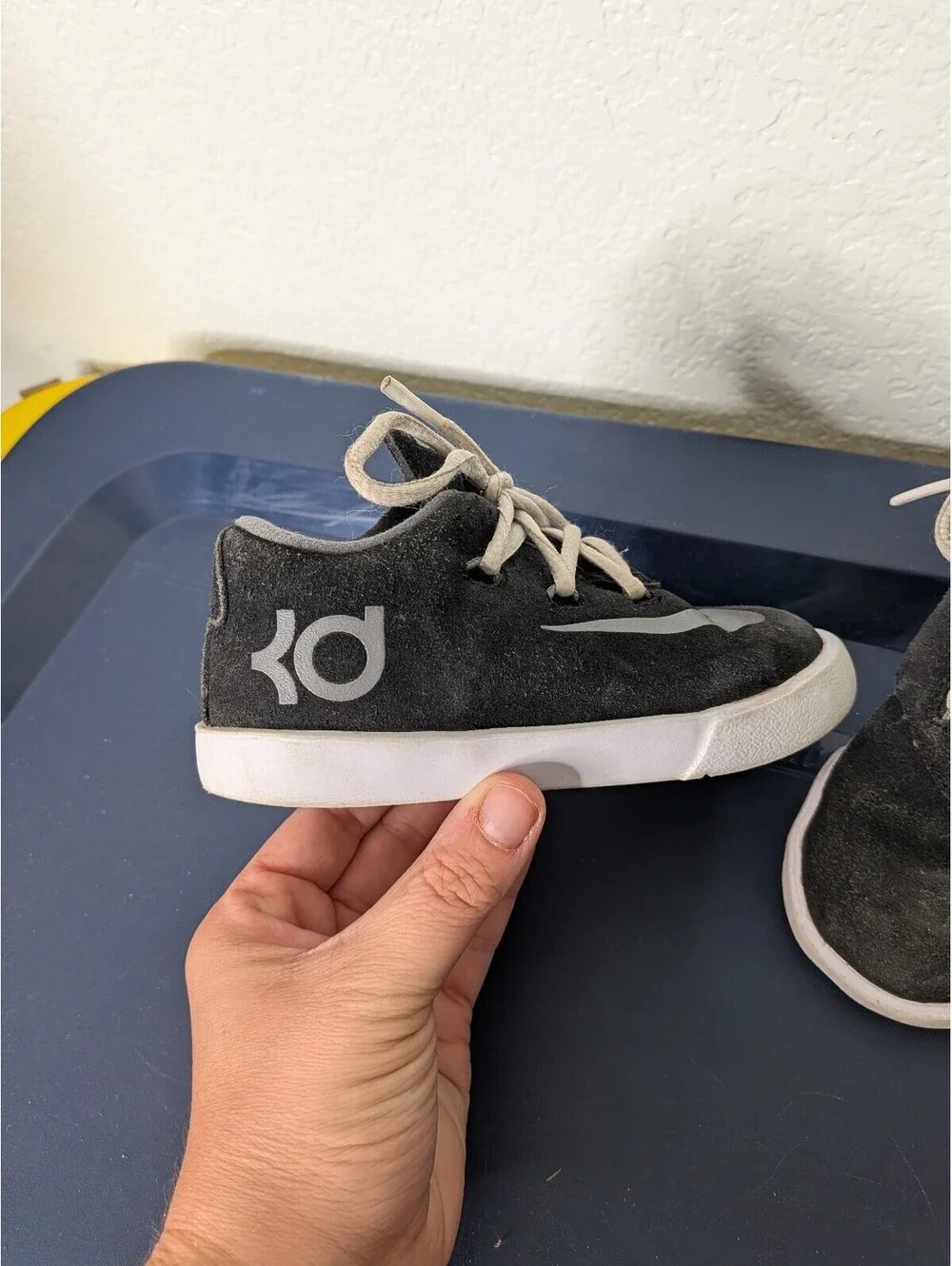 Nike KD Black Suede Basketball Sneakers Toddler Size 7C
